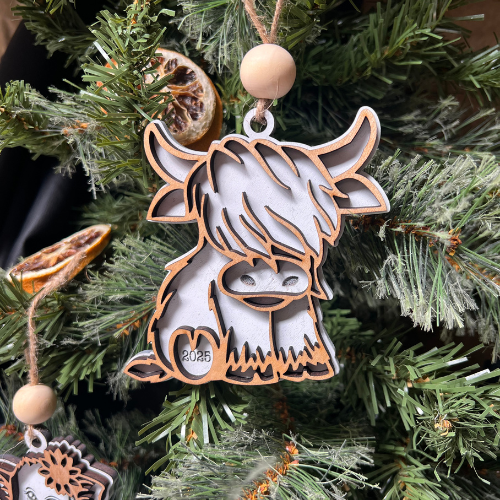 Highland Cow Ornament