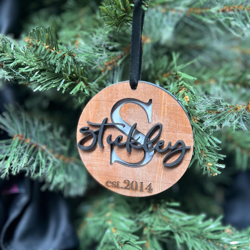 Family Name Ornament-Customizable
