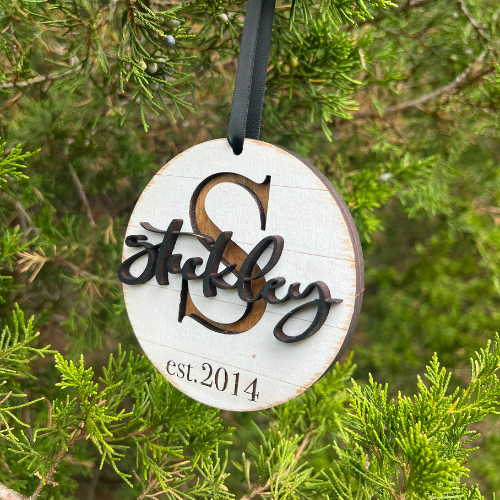 Family Name Ornament-Customizable