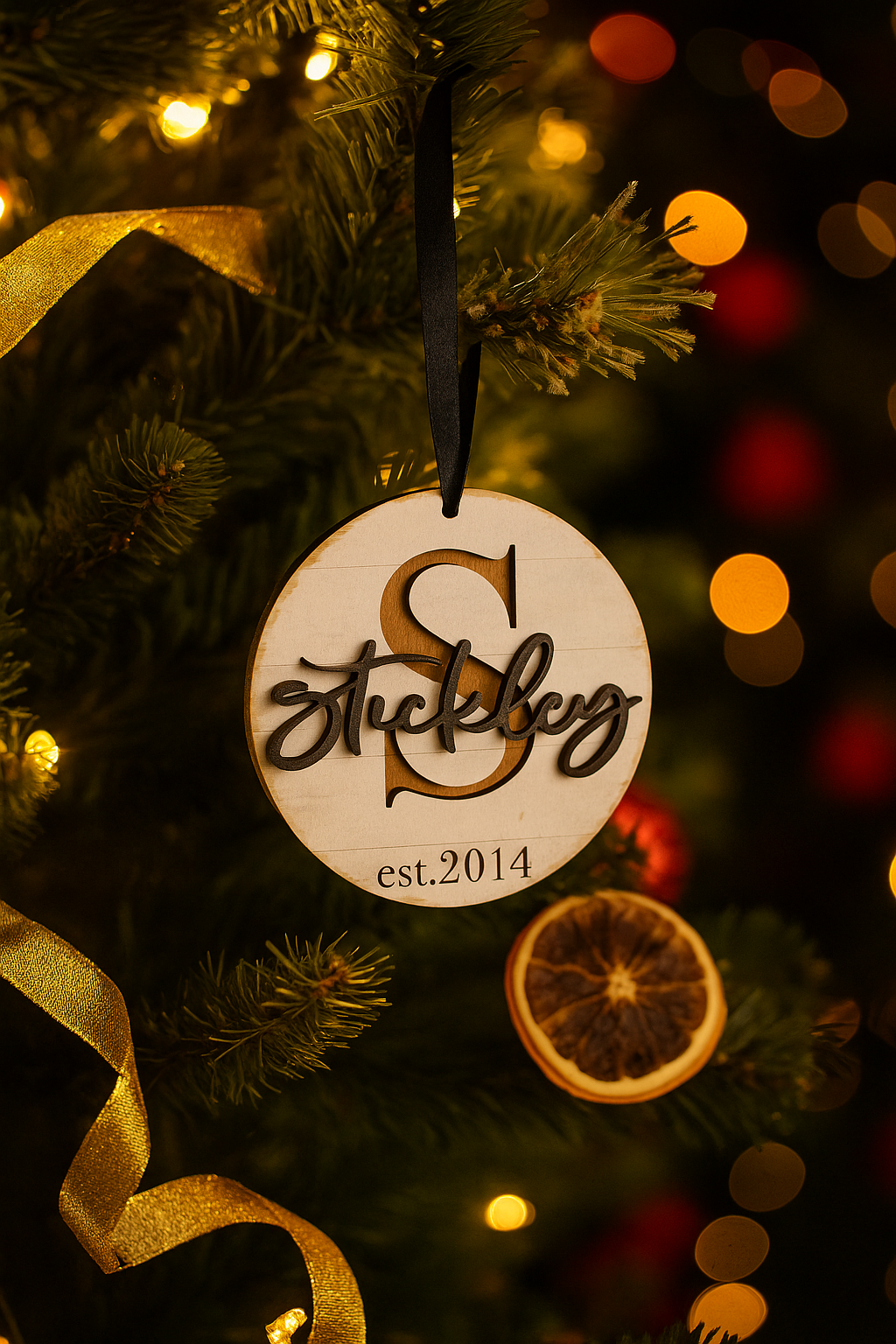 Family Name Ornament-Customizable