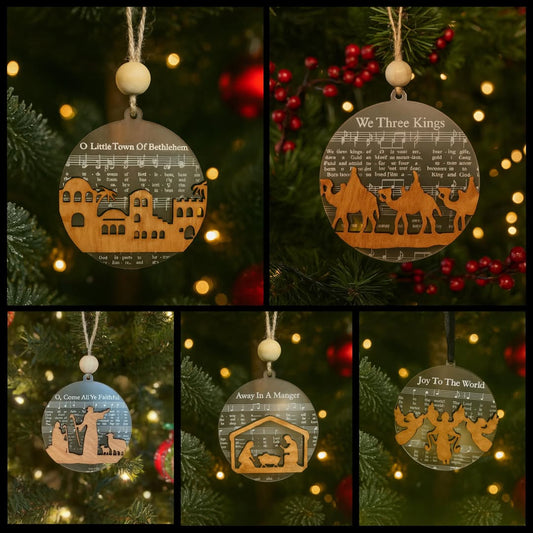 Nativity Scene Ornament Set